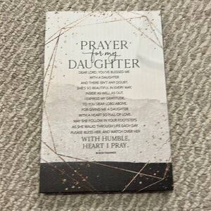 - DEXSA prayer to my daughter New Horizons Wood Plaque, 6" x 9"